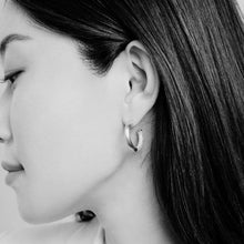 Load image into Gallery viewer, SIGNATURE PAVE SMALL HOOPS
